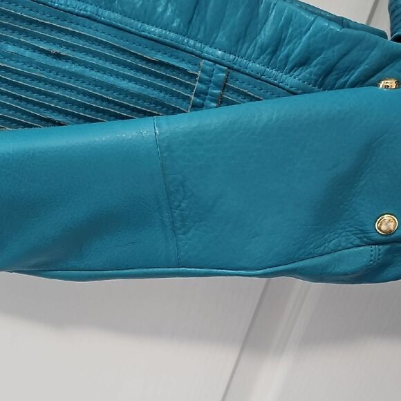 B. Makowsky Turquoise Shoulder Bag - Picture 2 of 4